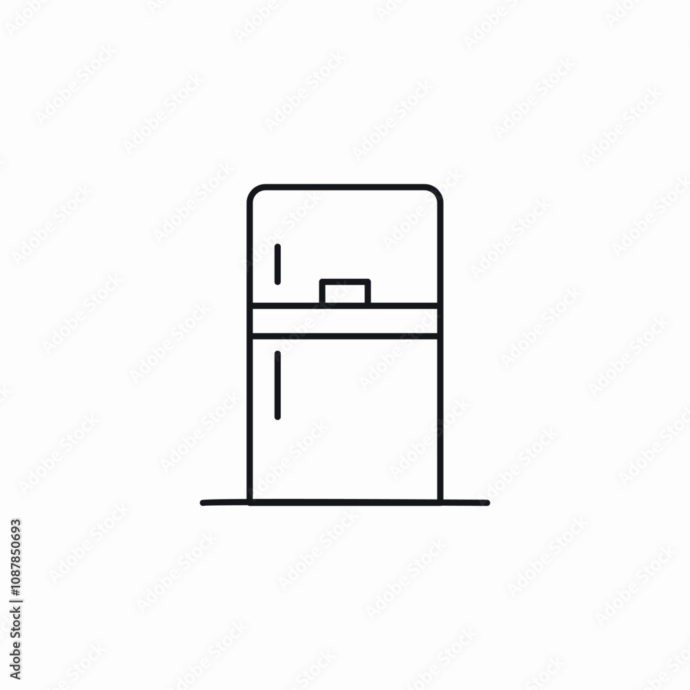 kitchen fridge icon sign vector kitchen fridge icon sign vector
