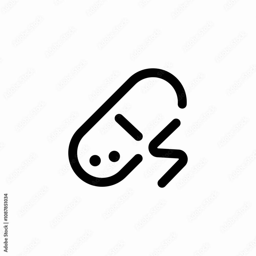 protein capsule icon sign vector protein capsule icon sign vector