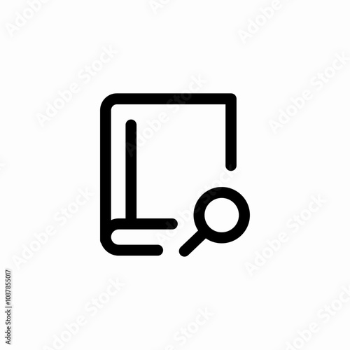 book search icon sign vector