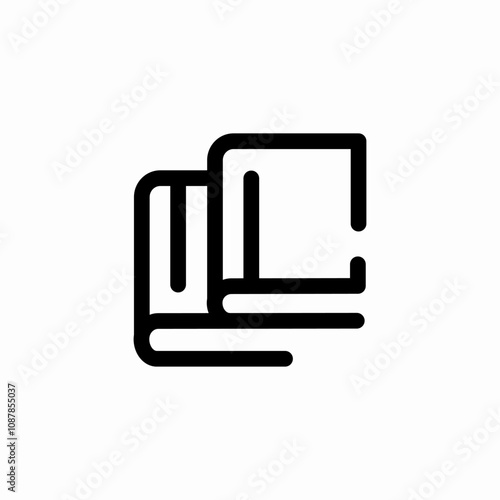 books stack icon sign vector