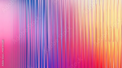 Abstract vertical lines in vibrant hues of pink, blue, and yellow, creating a mesmerizing gradient effect.