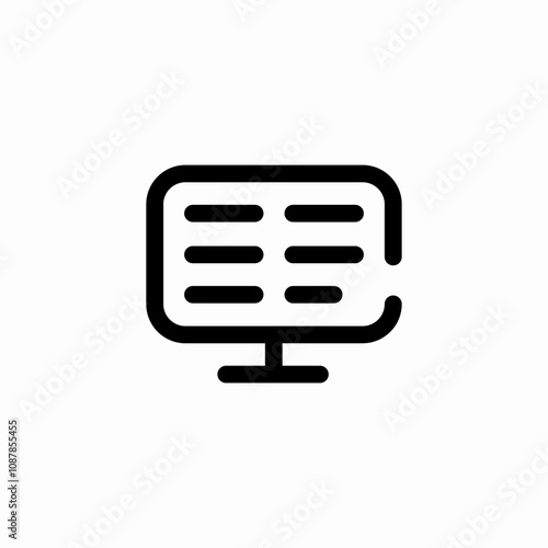 computer text icon sign vector