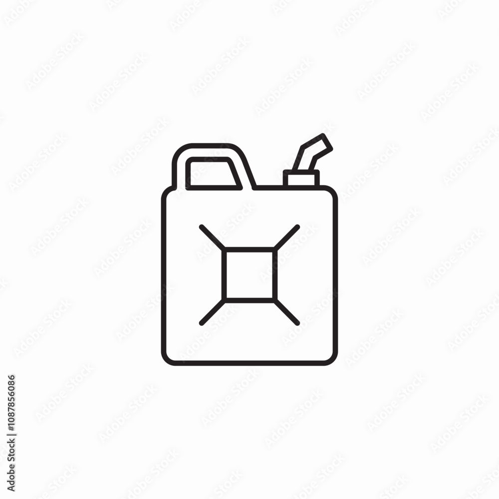petrol canister icon sign vector petrol canister icon sign vector