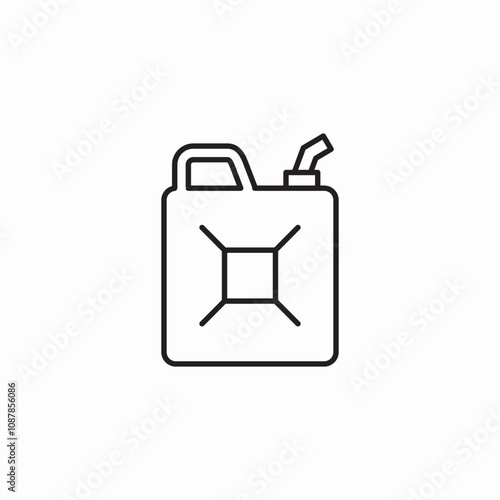 petrol canister icon sign vector