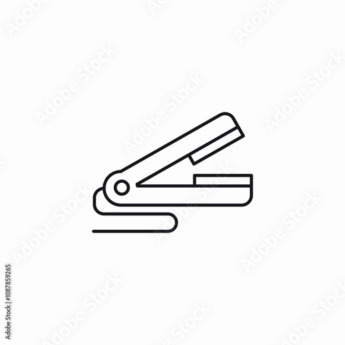 hair straightener icon sign vector