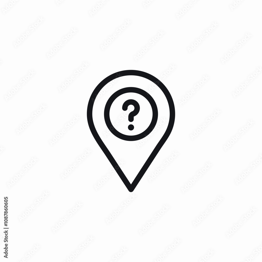 support center location icon sign vector support center location icon sign vector
