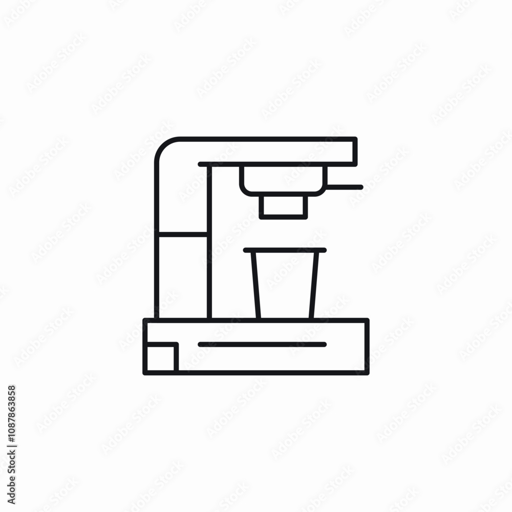 coffee machine icon sign vector coffee machine icon sign vector