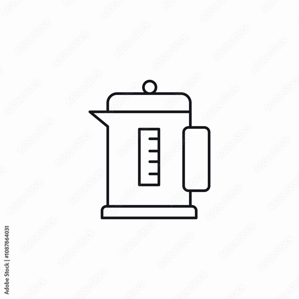electric kettle icon sign vector electric kettle icon sign vector