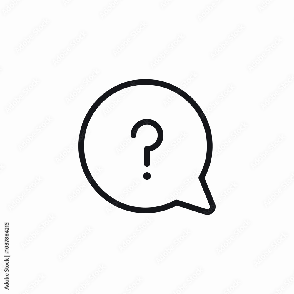 faq question mark speech bubble icon sign vector faq question mark speech bubble icon sign vector