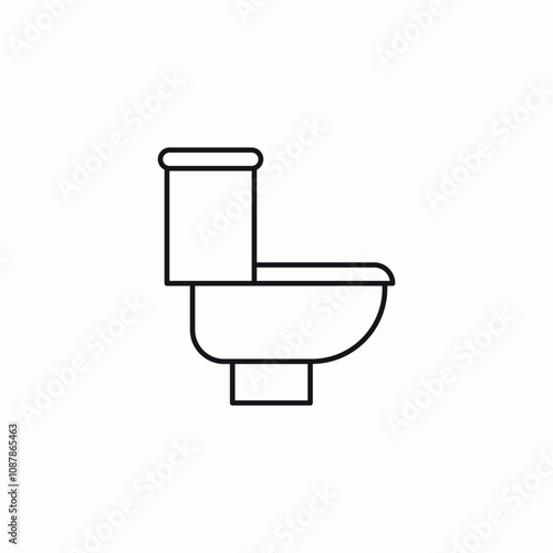 toilet wc icon sign vector