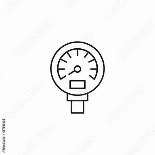 water meter icon sign vector