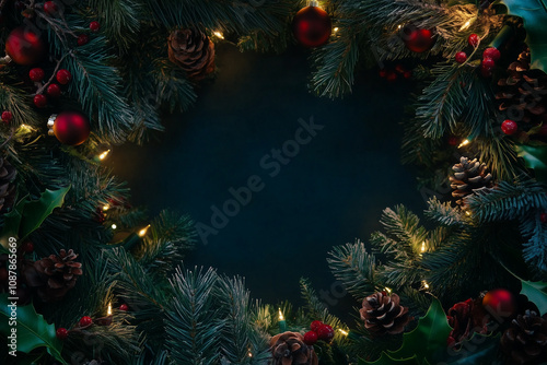 Christmas frame wallpaper, background