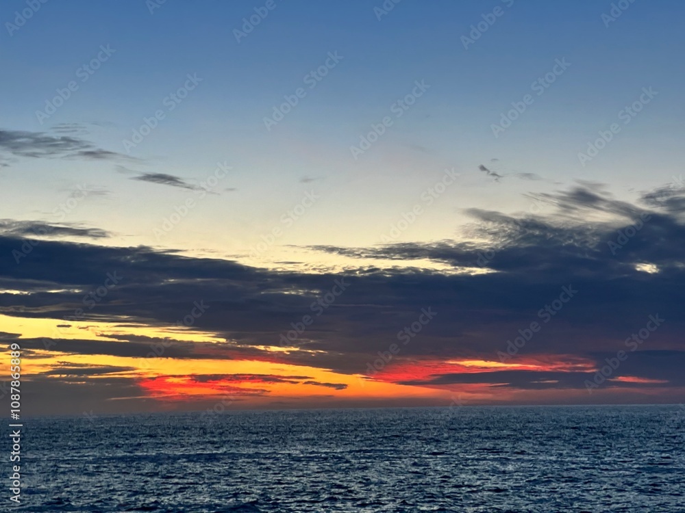 beautiful sunset on coastline of cornwall beautiful sunset on coastline of cornwall