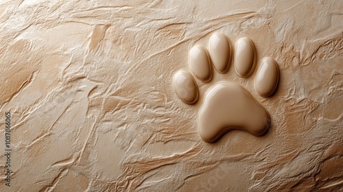 Delicate Ceramic Cat Paw Print Artwork Perfect for Pet Lovers' Home Decor or Gifts