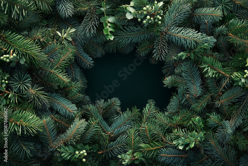 Christmas frame wallpaper, background