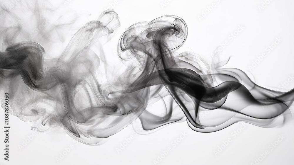 Fototapeta premium smoke on white