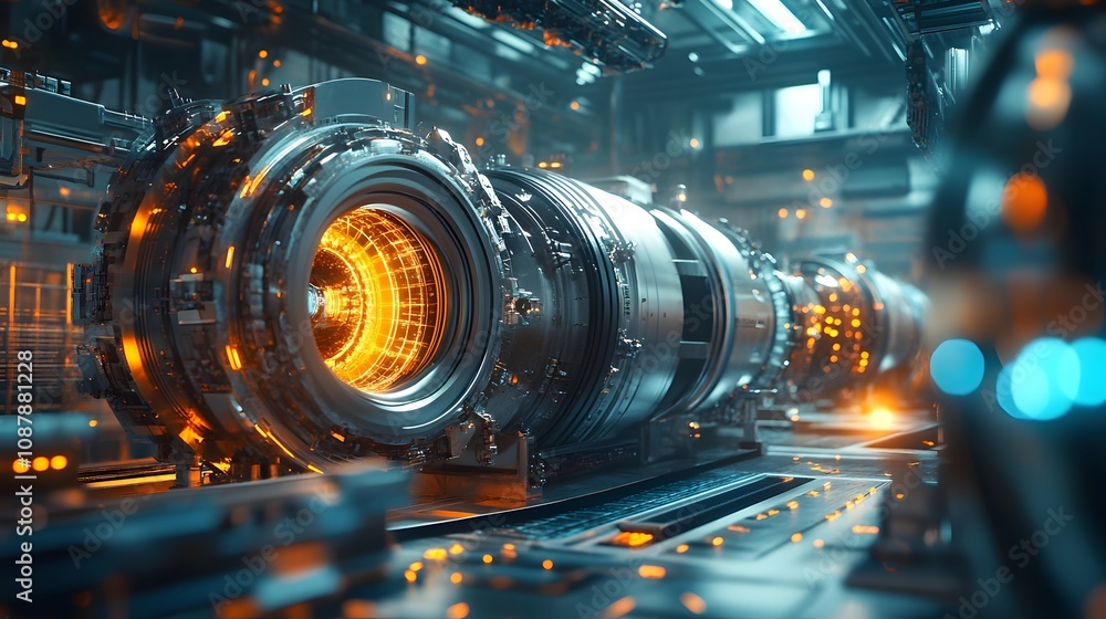 Fototapeta premium Advanced energy generation systems such as magnetic power