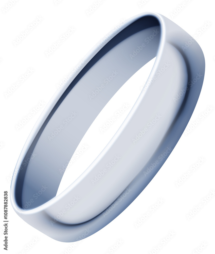 Realistic silver ring. Wedding ceremony or anniversary mockup Realistic silver ring. Wedding ceremony or anniversary mockup