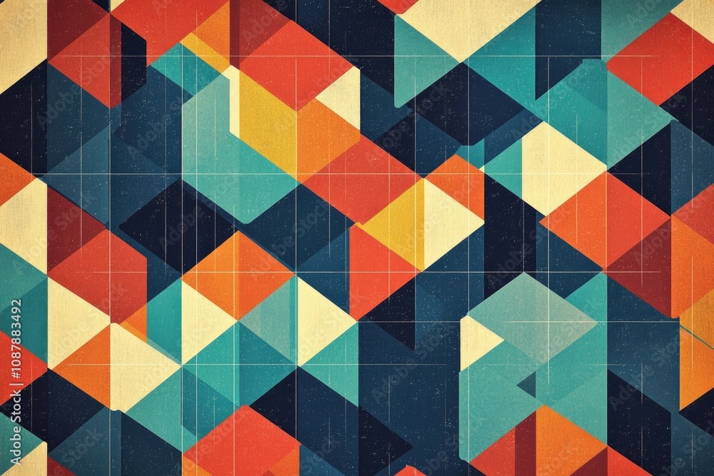 Abstract design featuring vibrant colors and geometric shapes Abstract design featuring vibrant colors and geometric shapes