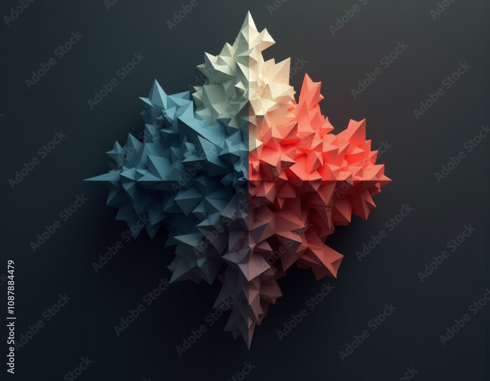 Abstract orange and blue background. Generative ai. Abstract orange and blue background. Generative ai.