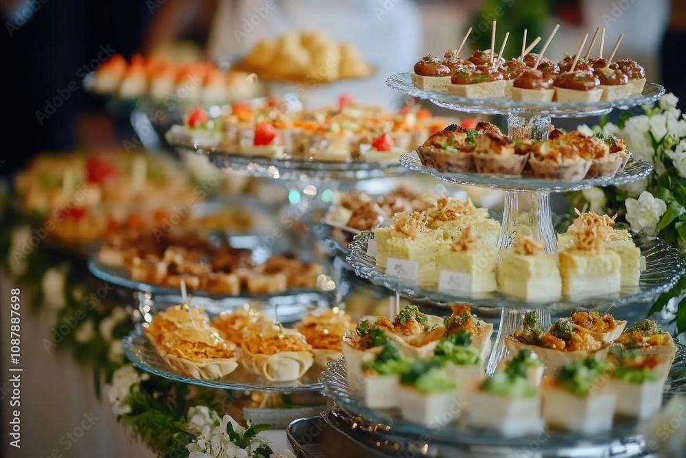 A table filled with various dishes and snacks A table filled with various dishes and snacks