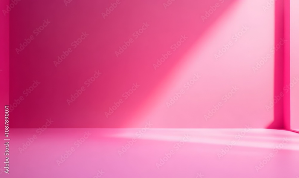 Bright pink background with smooth lighting, perfect for playful, energetic designs, or product displays with a fun and youthful vibe Bright pink background with smooth lighting, perfect for playful, energetic designs, or product displays with a fun and youthful vibe