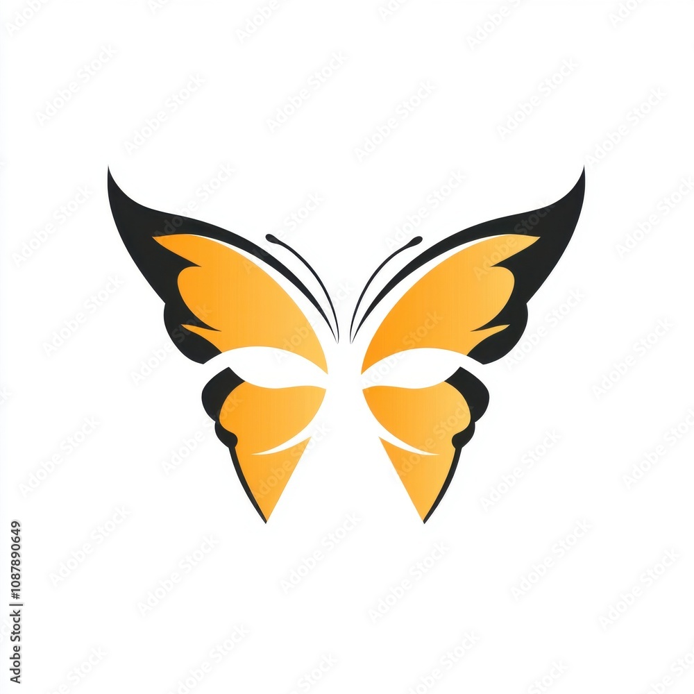 A stylized black and orange butterfly logo on a clean white background, symbolizing transformation and beauty. A stylized black and orange butterfly logo on a clean white background, symbolizing transformation and beauty.