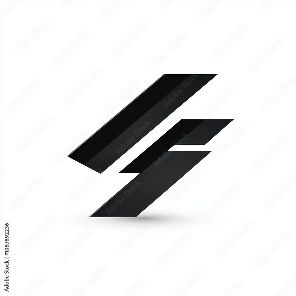 Abstract black geometric shapes creating a modern visual effect. Abstract black geometric shapes creating a modern visual effect.