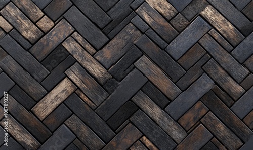 Elevate your design with a timeless herringbone pattern background, adding sophistication and style