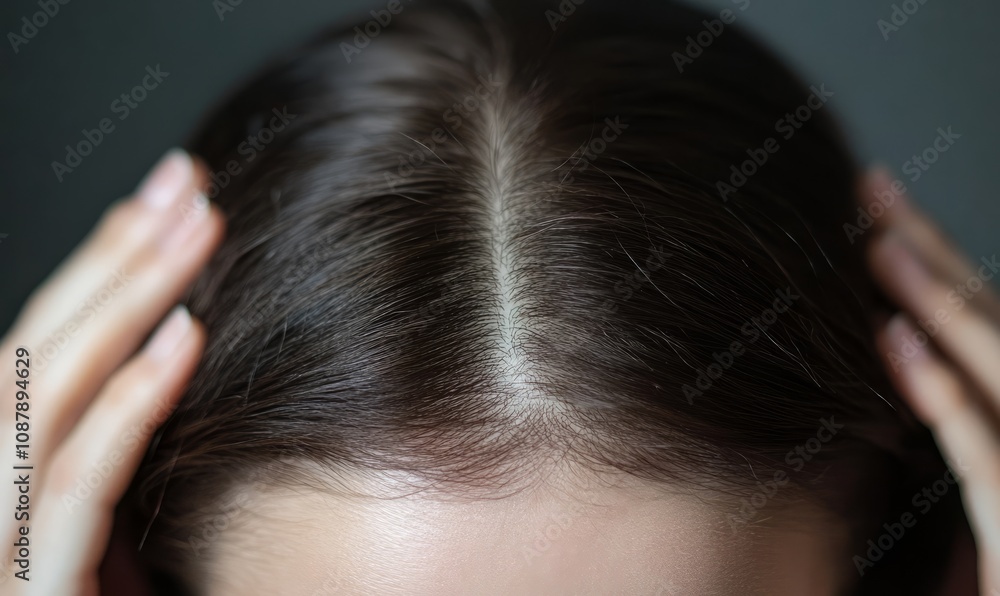 Naklejka premium Enhance the scalp, promote hair growth, and prevent hair loss