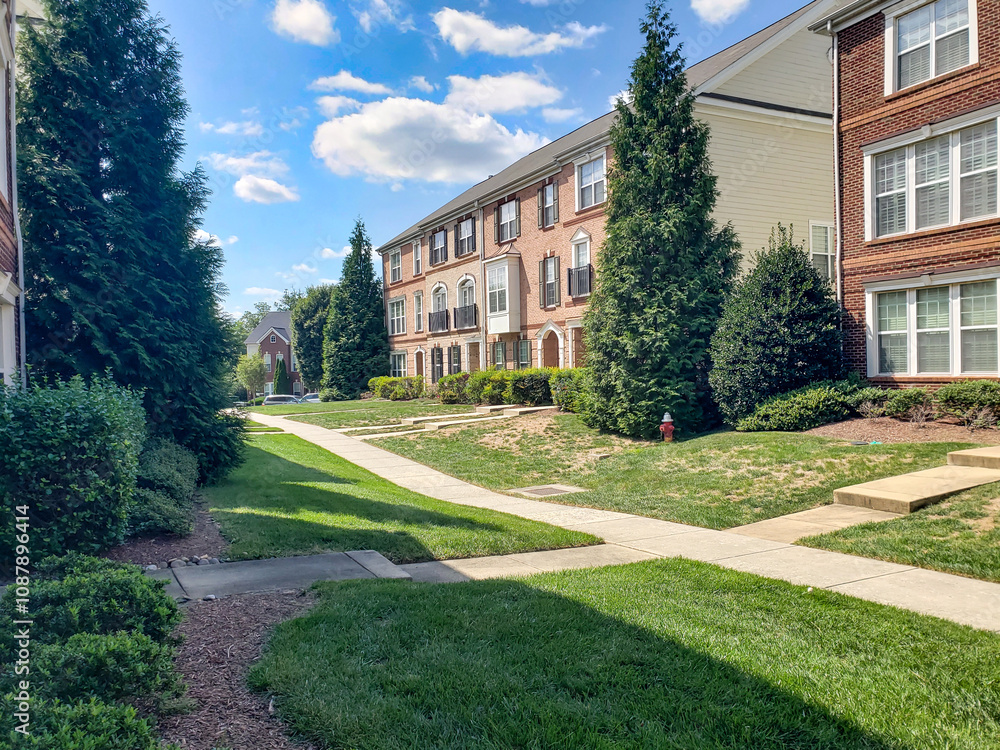 Naklejka premium Modern residential developments in the suburbs.