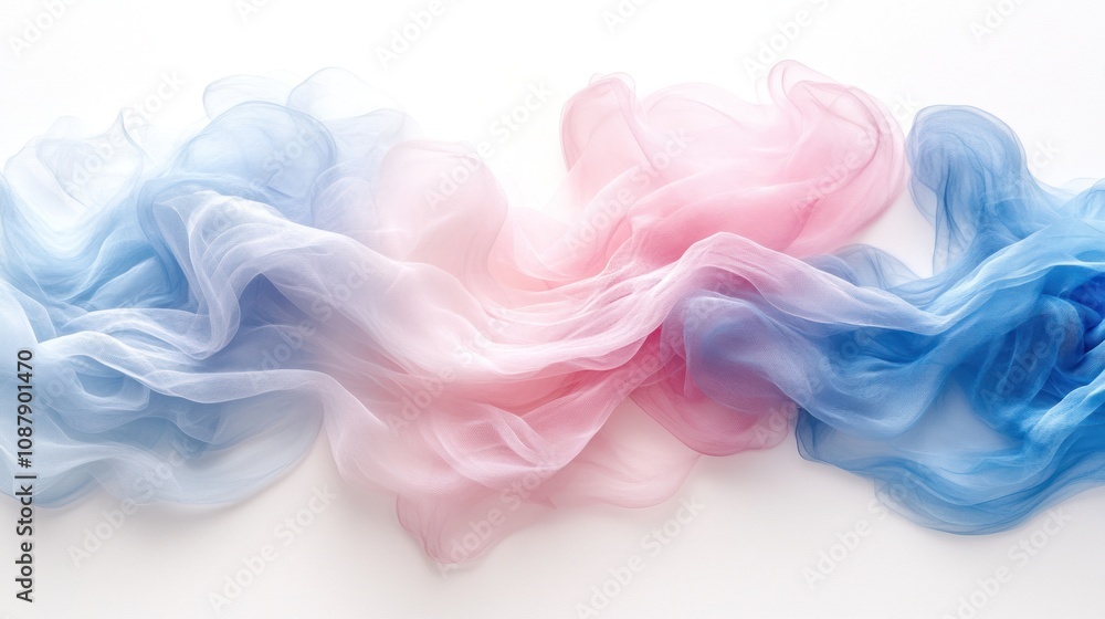 Flowing fabric in soft pastel colors. Flowing fabric in soft pastel colors.
