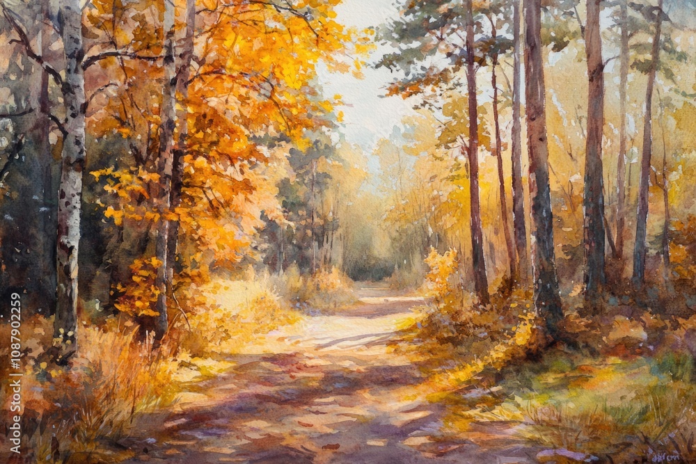 A winding path through dense woodland, ideal for outdoor activities or nature-inspired designs A winding path through dense woodland, ideal for outdoor activities or nature-inspired designs