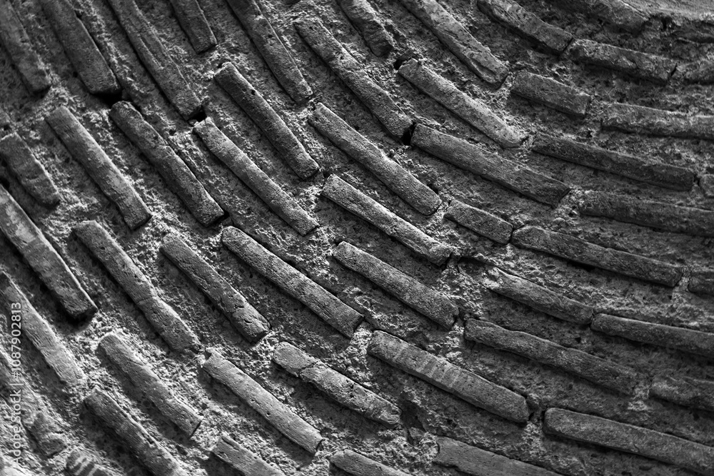Dark gray brick wall, background photo texture Dark gray brick wall, background photo texture