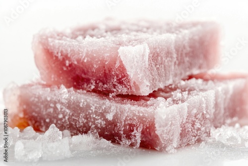 A close-up shot of a sweet treat with sugar crystals on top, great for food and dessert-related concepts