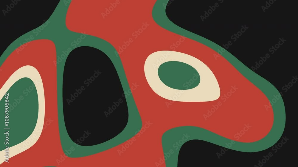 Dynamic abstract motion animation with green, red, and cream tones creates a vibrant and contemporary artistic composition.
Dynamic abstract motion animation with green, red, and cream tones creates a vibrant and contemporary artistic composition.