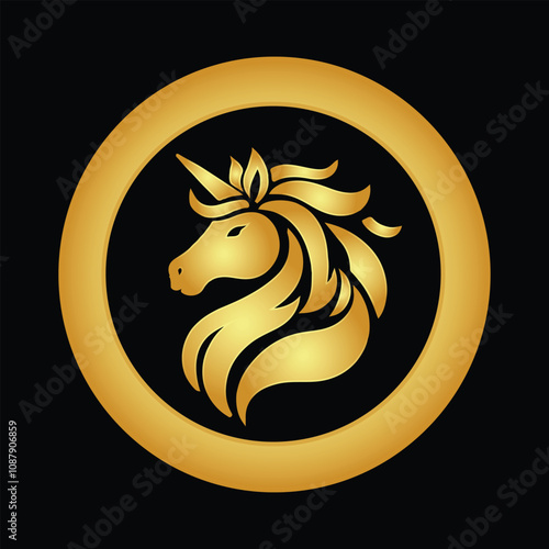 Uniswap Gold Icon Representing the Future of Web Cryptocurrency Innovation