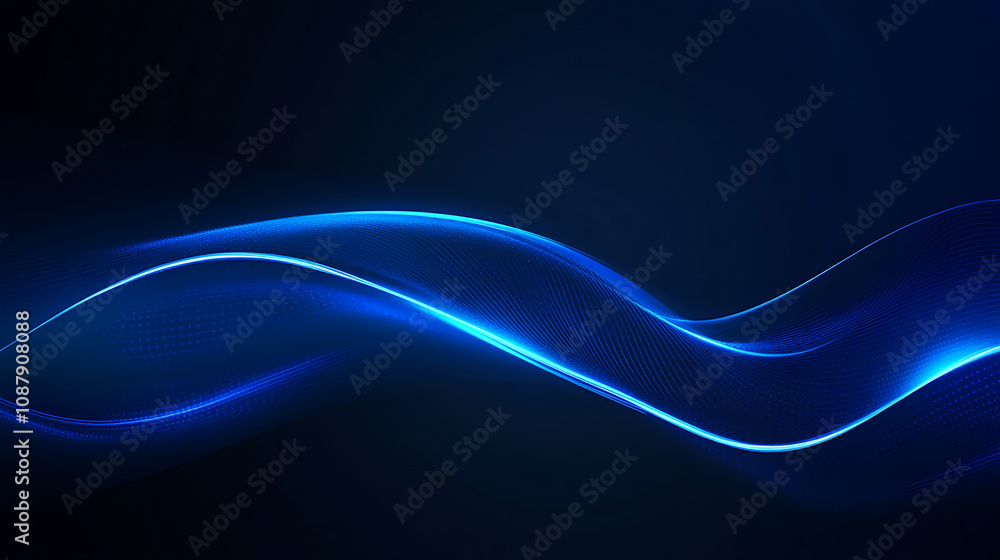 Abstract background with glowing purple stars and lines on blue gradient background Abstract background with glowing purple stars and lines on blue gradient background