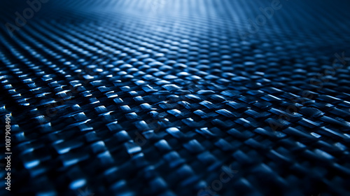 Wallpaper Mural Blue carbon fiber background texture with carbon pattern, close up view Torontodigital.ca