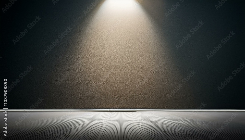 Glowing backdrop with spotlight and blank wall. Glowing backdrop with spotlight and blank wall.