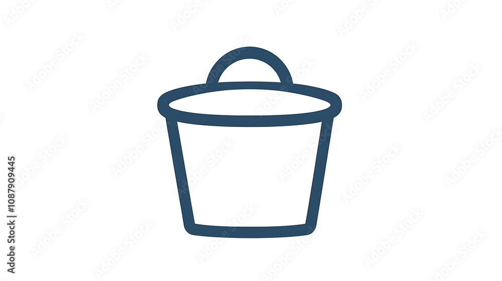 Sleek icon representing a clean surface, depicted as a thin line symbol suitable for easy cleaning Sleek icon representing a clean surface, depicted as a thin line symbol suitable for easy cleaning