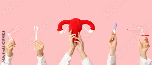 Doctor's hands with female ...