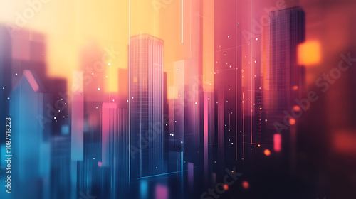 Fototapeta Naklejka Na Ścianę i Meble -  Analyzing mortgage loan and insurance for real estate investment abstract background