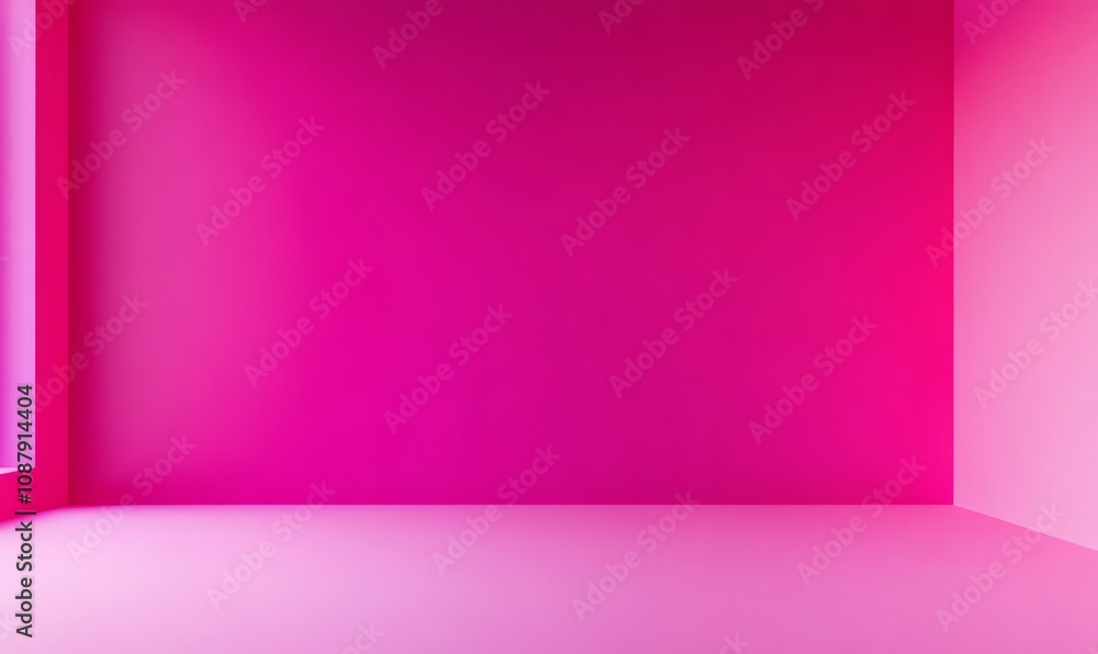 Bright pink background with smooth lighting, perfect for playful, energetic designs, or product displays with a fun and youthful vibe Bright pink background with smooth lighting, perfect for playful, energetic designs, or product displays with a fun and youthful vibe