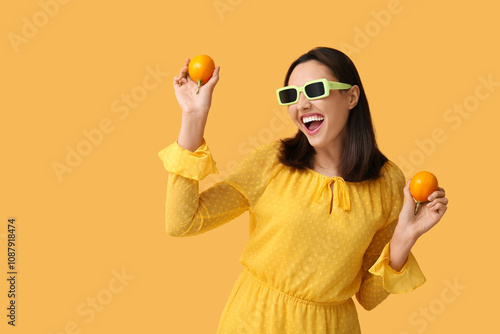 Beautiful young woman with ...