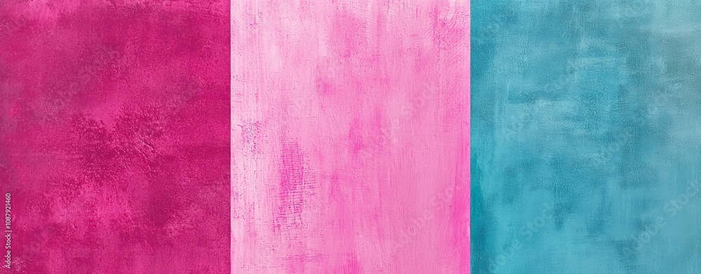 Fototapeta premium Colorful textured background featuring vibrant pink, magenta, and turquoise stripes creating a modern and abstract design, perfect for various creative projects