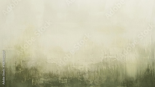 Green and beige abstract background showcasing brushstrokes, texture, and artistic paint effects, creating a visually appealing backdrop for various design purposes