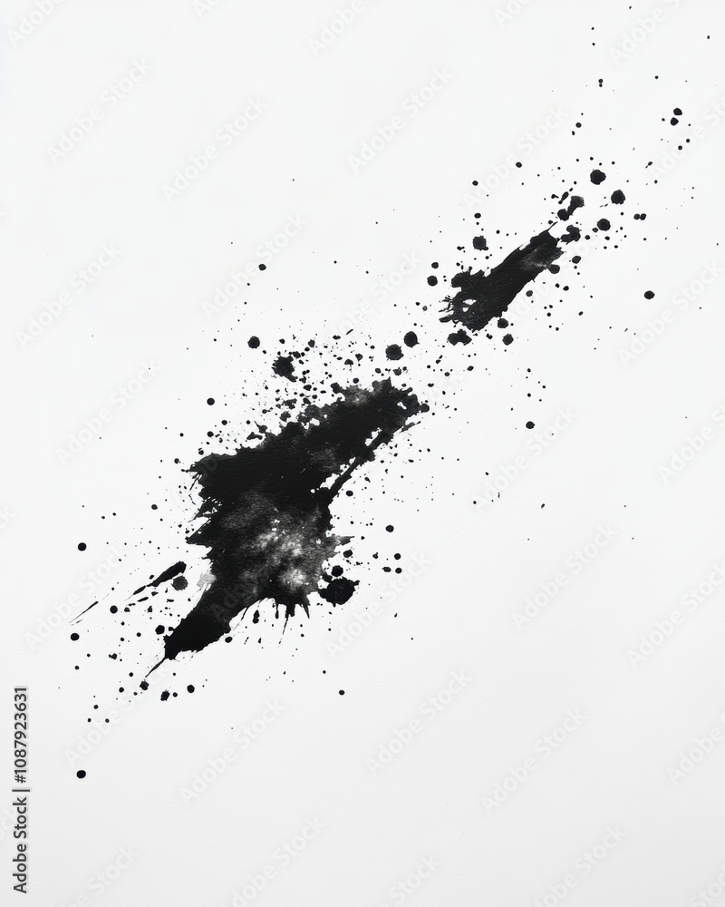 Dark Ink Splash Artwork - Chaos Concept Dark Ink Splash Artwork - Chaos Concept