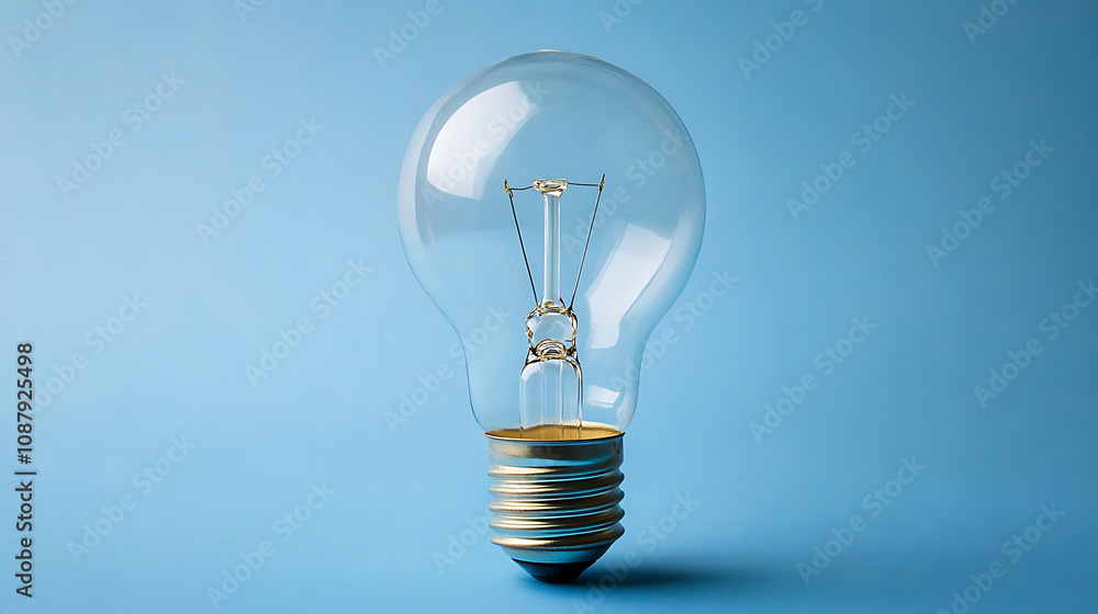 Light bulb with digital technology concept inside on blue background, AI and innovation symbol Light bulb with digital technology concept inside on blue background, AI and innovation symbol