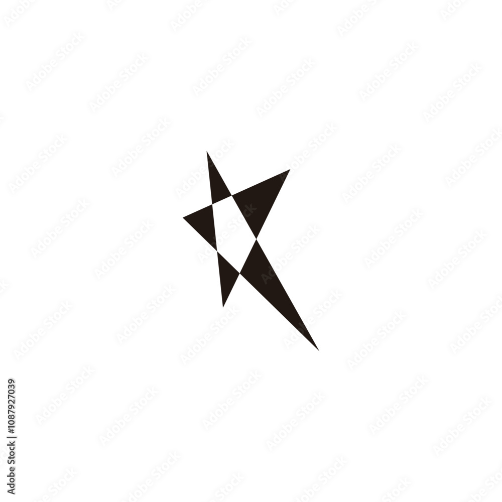 Star, layer geometric symbol simple logo vector Star, layer geometric symbol simple logo vector